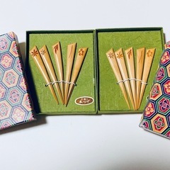 菓子楊子 手彫り本つげ 5本セット2個 和菓子用