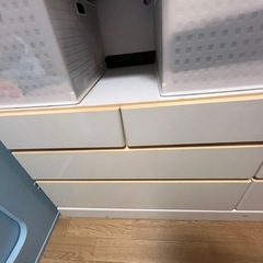 値下げ⭐️白い収納タンス⭐️の画像