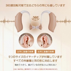 ワイヤレス充電式集音器高齢者