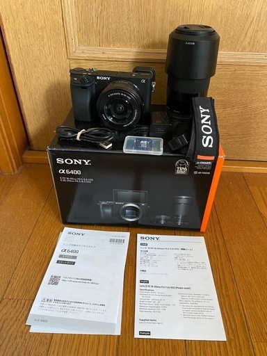 SONY α6400 ブラック　
ダブルレンズキット　