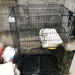 ペットゲージ　猫トイレ付