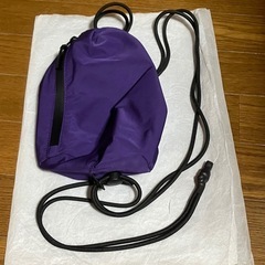（決まりました）ミニドローストリングバッグ（パープル）/UNIQ...