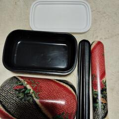 漆お弁当箱とはし和柄セットデパートで購入新品未使用の画像