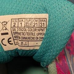 新品未使用💖光るスニーカー女の子用２１センチの画像