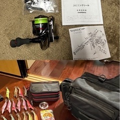 サービス有り　激安　超美品中機種シマノ　エギングタックルと釣り用品セット　の画像