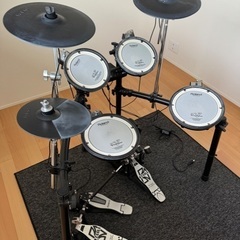 電子ドラム  Roland td-4 ツインペダル・マットなど付き
