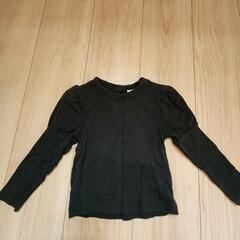 【bee】パフスリーブ長袖カットソー 90cm バックリボンの画像