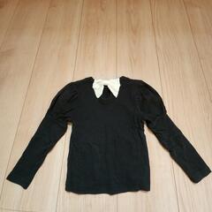 【bee】パフスリーブ長袖カットソー 90cm バックリボン