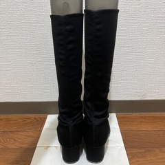 値下げ☆ストレッチブーツ 24㎝寄りの24.5㎝ 未使用品の画像