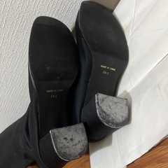 値下げ☆ストレッチブーツ 24㎝寄りの24.5㎝ 未使用品の画像