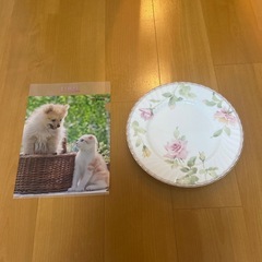 薔薇柄ケーキ皿