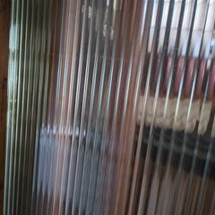 昭和レトロ摺りガラス引き戸　すりガラス　模様ガラスの画像