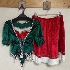 クリスマスコスプレ エルフ衣装5点セット+おまけの画像