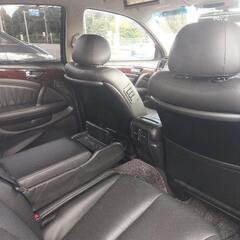 F50シーマVIP後期型　実働車   黒革シート　純正リア天井モニター　一時抹消登録済(仮ナンバー似て陸送可)　フルノーマル車  後期純正LEDテール&純正フォグ 純正バックカメラ  ※最終値下げ25万円の画像
