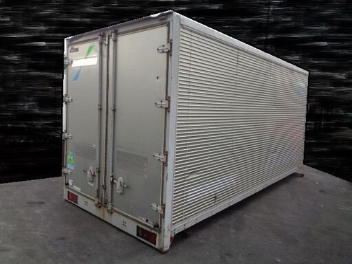 トラックコンテナ 箱 5070x2180x2500 ワイドロング アルミバン 冷凍冷蔵 保冷 倉庫 物置 ガレージ コンテナハウス 愛媛より