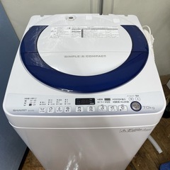 SHARP洗濯機 I734 🌈 SHARP 洗濯機 （7.0㎏）15年製 ES-G7E2-KB ⭐ 動作確認済