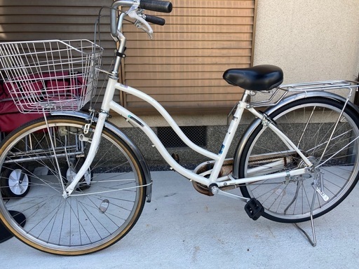 【26インチ自転車】変速なし　リヤタイヤ、鍵新品❗️BAA認定車❗️若林自転車　膳所店　SALE中❗️