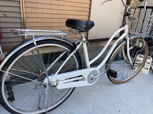 【26インチ自転車】変速なし　リヤタイヤ、鍵新品❗️BAA認定車❗️若林自転車　膳所店　SALE中❗️
