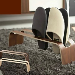 tower タワー 
山崎実業  スリッパラック 木製 おしゃれ 北欧 スリム スリッパ立て スリッパたて スリッパスタンド シンプル  の画像