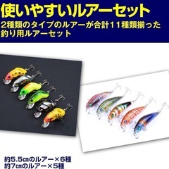 渓流ルアー ミノー カエル トラウト 11種セット ルアーセット 未使用品の画像