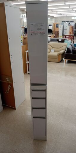 ★ジモティ割あり★  収納棚 白 H170×D55×W20 クリーニング済み TJ8848