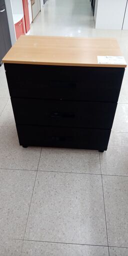 ★ジモティ割あり★ ペガコ－ポレ－ション キャスター付き棚 黒／ベ－ジュ H73×D45×W67.5 クリーニング済み TJ8849