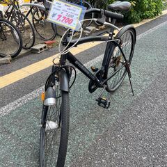 リサイクルショップどりーむ天保山店　No1389　自転車　27インチ　6段ギア付き　LEDオートライト付きの画像