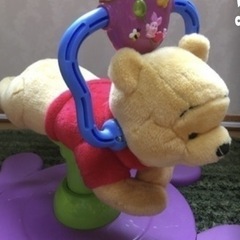 お値下げしました！くまのプーさん　ぬいぐるみ型　　乗り物の画像