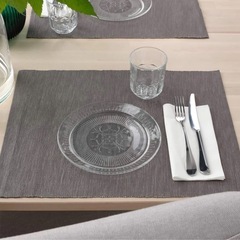 【美品】IKEA イケア　SÄLLSKAPLIG ガラス皿　10枚