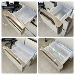 【超美品‼️】日立 2015年製 415Lノンフロン冷凍冷蔵庫 自動製氷 高級ガラスドア クリスタルシャンパン♪の画像
