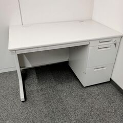 スチールデスク　袖机付の画像