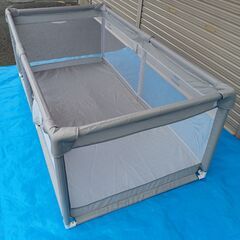 ベビー・子供用品買取売キッズモール湘南/ベビーサークルhugmuu/組み立て式/約184X94cm/洗濯済の画像
