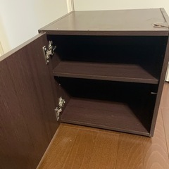 ニトリ　ジャンク　2段ボックス　ボックス　扉付きの画像