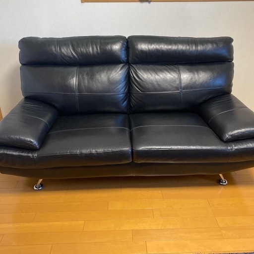 SOFIT ソフィット　2人掛けソファー　北欧　ブラックレザー