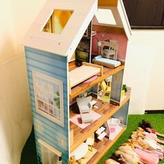キッドクラフト　ドールハウス　3階建て　バービーの画像