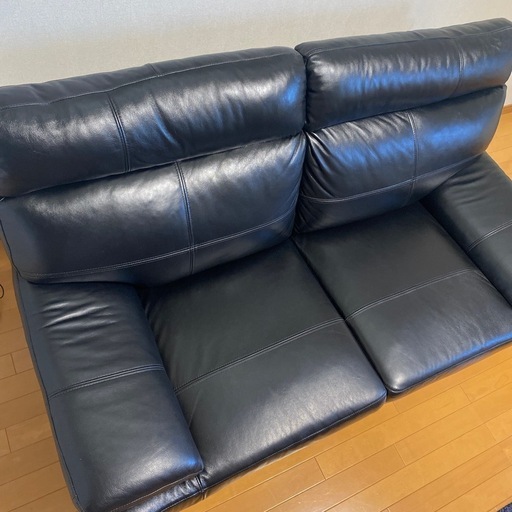 SOFIT ソフィット 2人掛けソファー 北欧 ブラックレザー