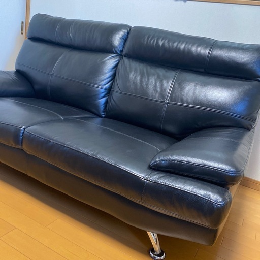 SOFIT ソフィット 2人掛けソファー 北欧 ブラックレザー