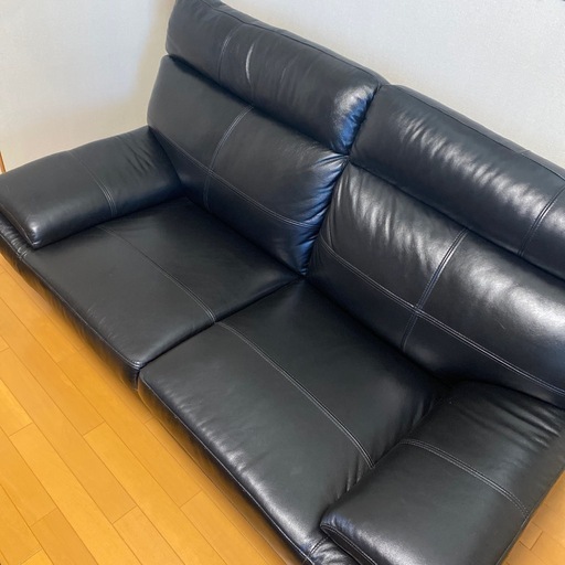 SOFIT ソフィット 2人掛けソファー 北欧 ブラックレザー