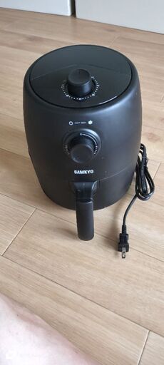 エアーフライヤー（ノンフライヤー エアフライヤー 一人暮らし 1~2人用 2L コンパクト ノンフライヤー機 油なし ヘルシー フライヤー SAMKYO F20 ブラック）