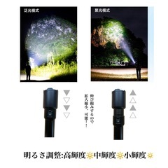 LED懐中電灯　生活防水　防災　防水　アウトドアの画像