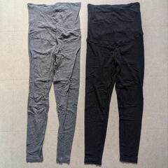 UNIQLO　マタニティレギンス　Mサイズ　グレー·黒　妊婦