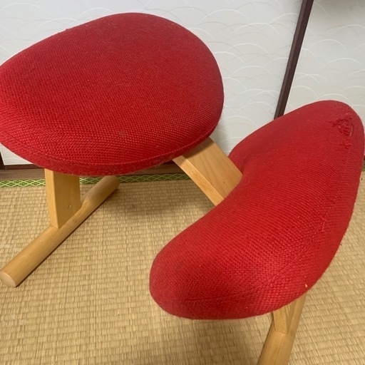 バランスチェアイージー 赤 レッド