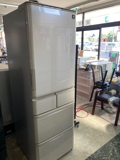 SHARP 冷蔵庫 プラズマクラスター冷蔵庫 ゴールド系 SJ-W411E-N [412L /5ドア /左右開きタイプ]  リサイクルショップ宮崎屋 住吉店 24.10.1F