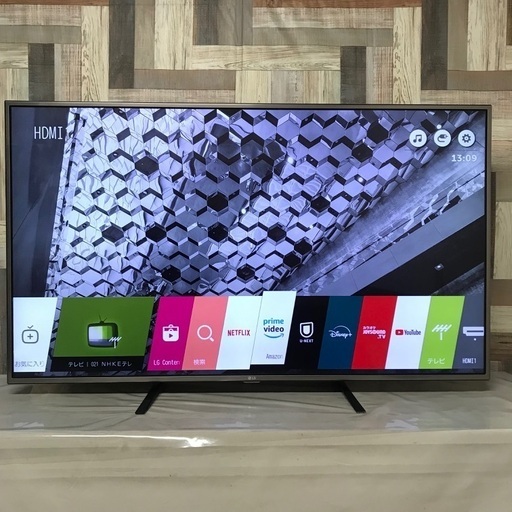 即日受渡❣️LG 4KHDR 55型大画面で迫力ある映像 YouTube35500円