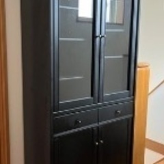 本棚 木製 黒 