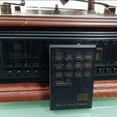 アンティーク 蓄音機型 CDプレイヤー AM/FMラジオ - レコード