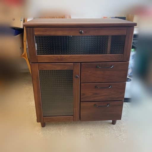 【定価約6.5万円】ウォルナット材のハイテレビ台