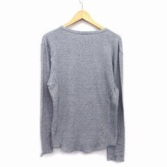 コーエン Tシャツ Vネック 長袖 コットン L グレー レディースの画像