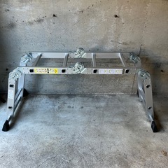  アルミ製足場台 脚立 ハシゴ　 折りたたみ 軽量　DIY 作業　