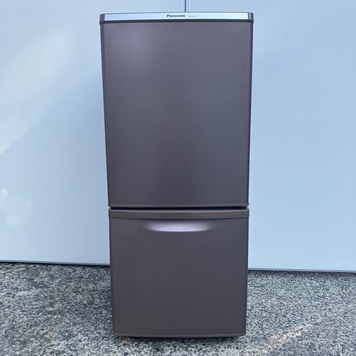 Panasonic 人気のブラウン 138L冷蔵庫 2017年製　除菌済 プラス3000〜にて配送可能